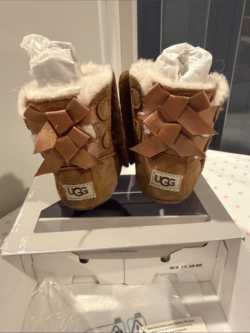 UGG Kids Chestnut Suede Shearling Boots